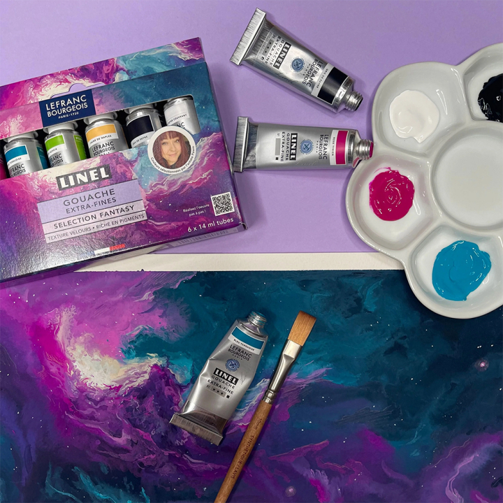 Gouache extra-fine Set Fantasy 6 x 14 ml - Linel - Rougier et Plé