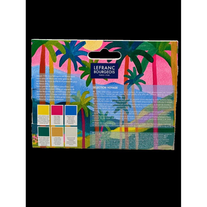 Gouache extra-fine Set Voyage 6 x 14 ml - Linel - Rougier et Plé