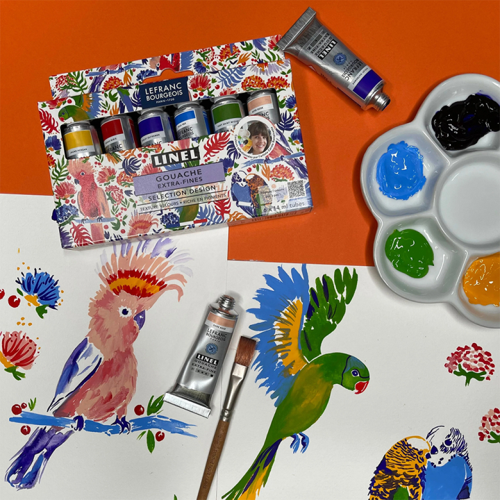 Gouache extra-fine Set Design 6 x 14 ml - Linel - Rougier et Plé