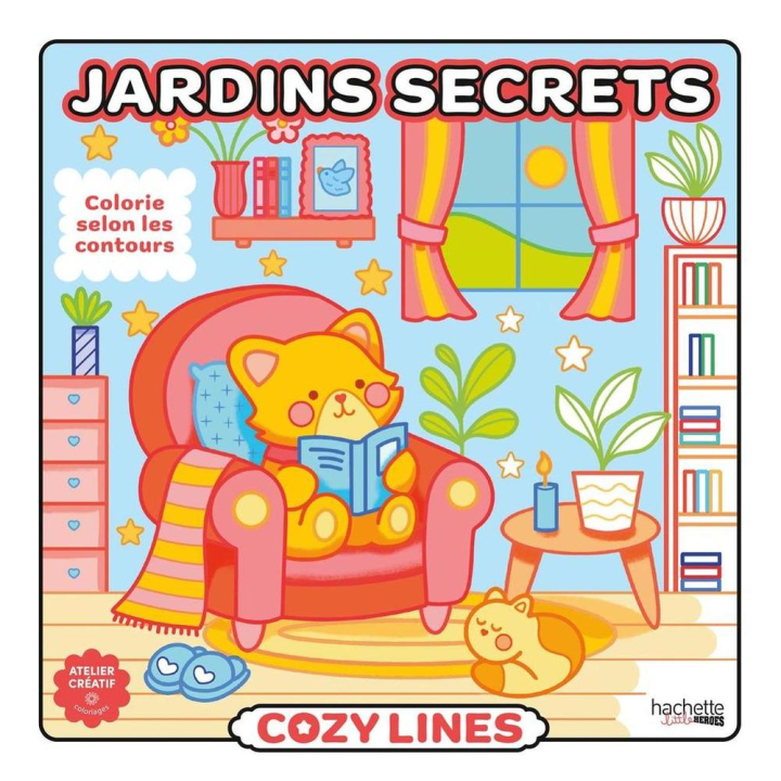 Livre de coloriage Cozy Colo Jardins secrets - Hachette - Rougier et Plé