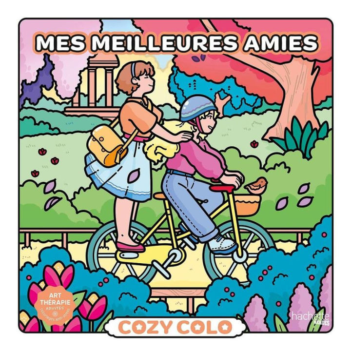 Livre de coloriage Cozy Colo Mes meilleures amies - Hachette - Rougier et Plé