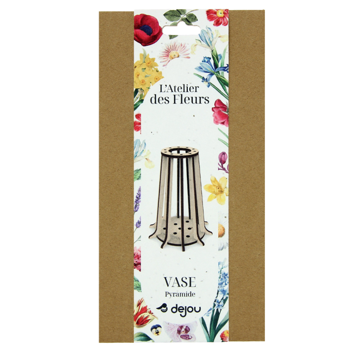 Vase pyramide à monter en bois - Dejou - Rougier et Plé