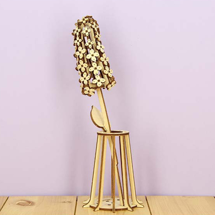 Lilas fleur à monter en bois - Dejou - Rougier et Plé