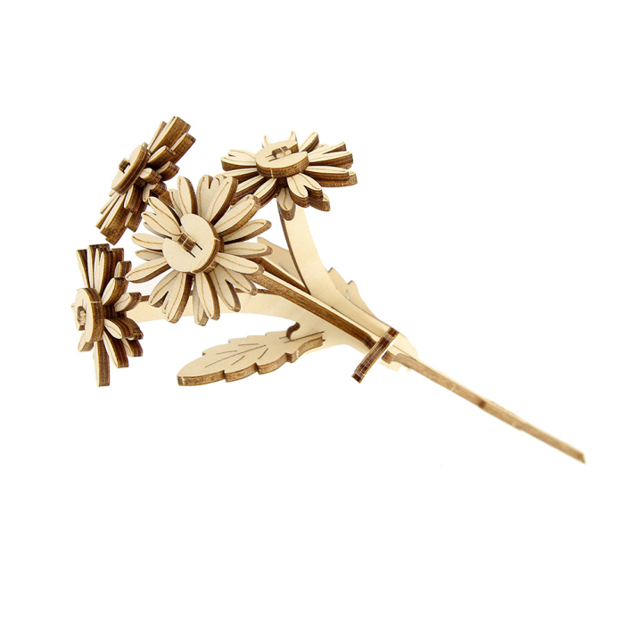 Marguerite fleur à monter en bois - Dejou - Rougier et Plé