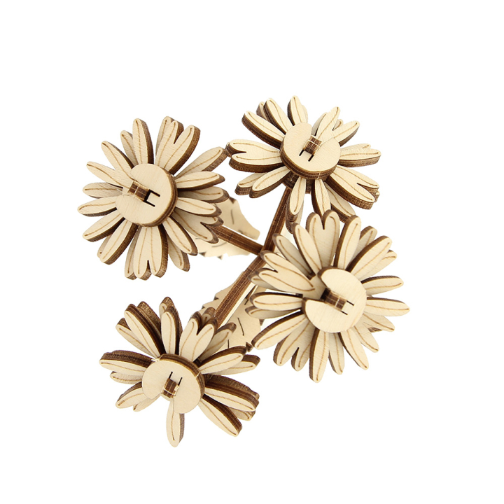 Marguerite fleur à monter en bois - Dejou - Rougier et Plé