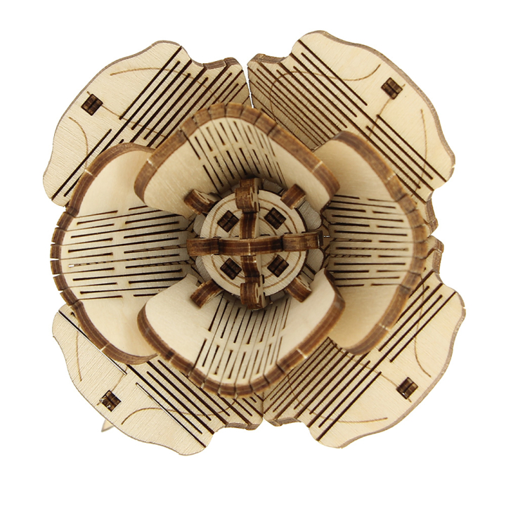 Coquelicot fleur à monter en bois - Dejou - Rougier et Plé