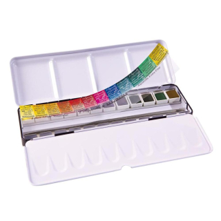 Aquarelle extra-fine au miel Palette de 12 demi-godets par Marie Boudon - Sennelier - Rougier et Plé