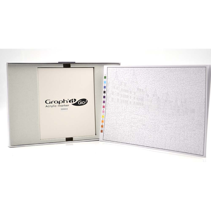 GRAPH'IT GO Kit Coloriage Mystère - CITY SUNSET - Oz - Rougier et Plé