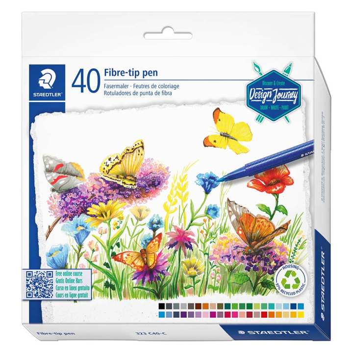 Etui Color 40 feutres de coloriage triplus - Staedtler - Rougier et Plé