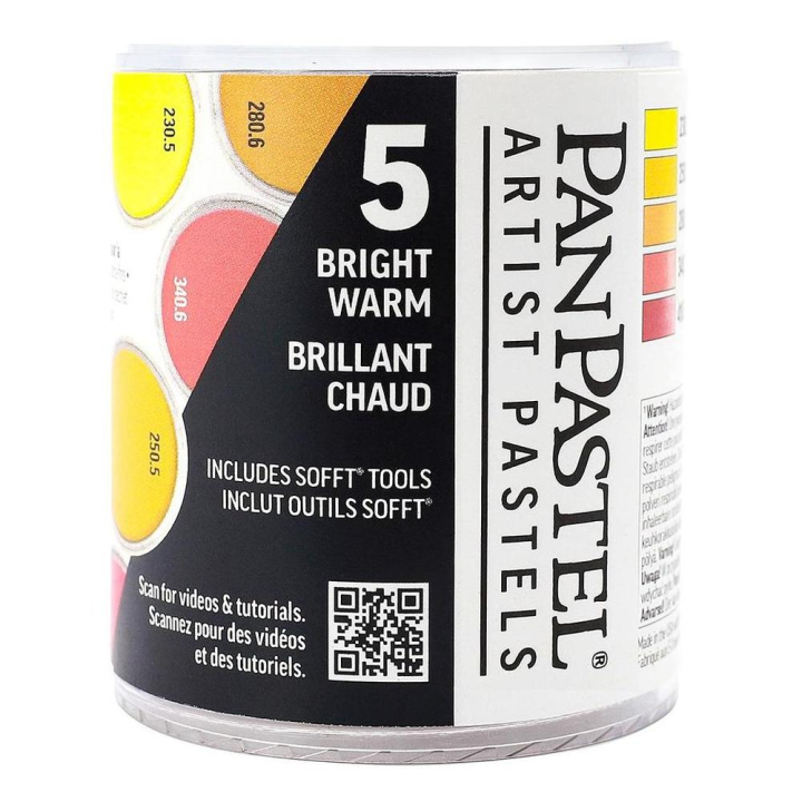Set de 5 couleurs chaudes - PanPastel - Rougier et Plé