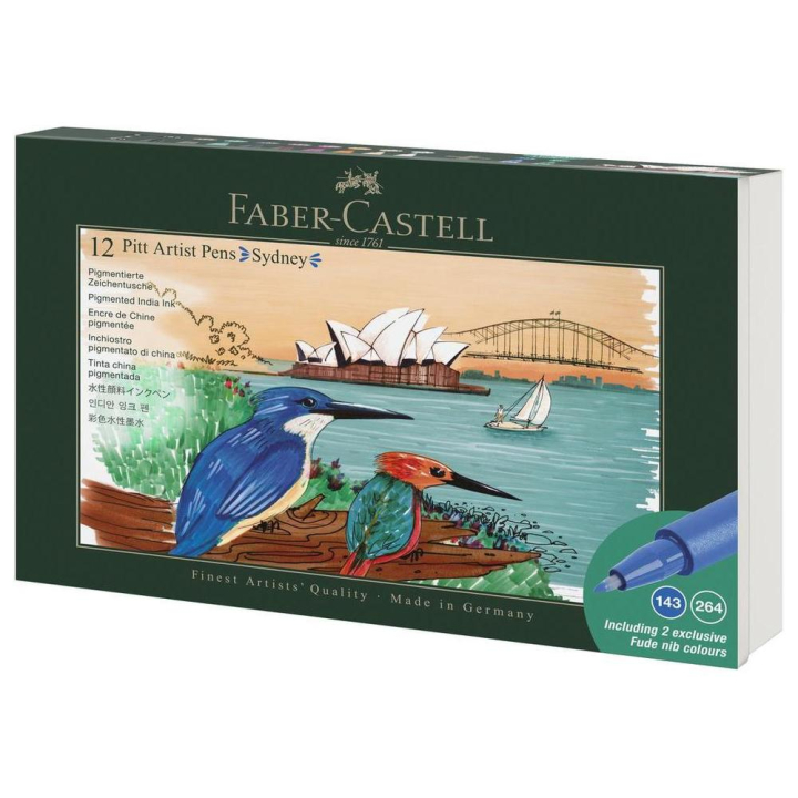 Feutres Pitt Artist Pen Set Sydney 12 pcs - Faber-Castell - Rougier et Plé