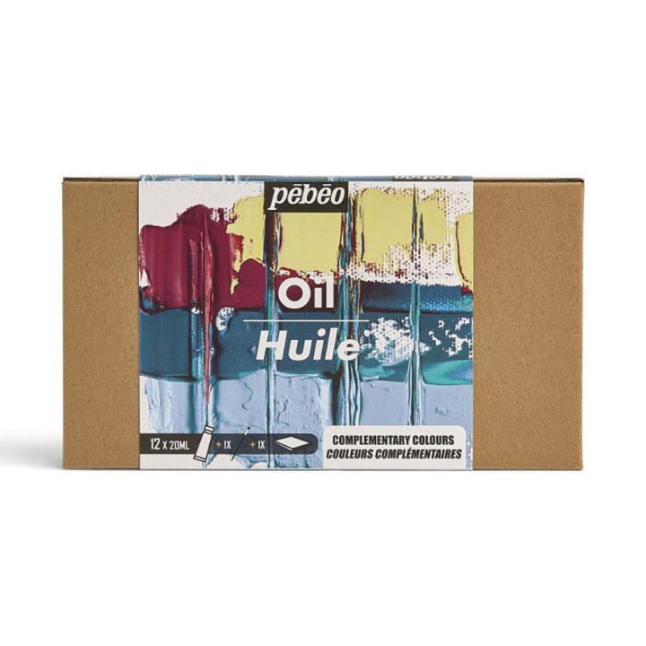 Coffret Huile Studio XL couleurs complémentaires 12 x 20 ml - Pébéo - Rougier et Plé