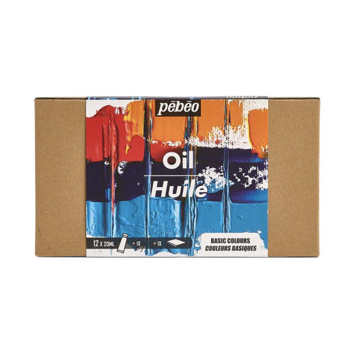 Coffret Huile Studio XL couleurs basiques 12 x 20 ml - Pébéo - Rougier et Plé