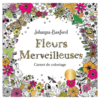 Carnet de coloriage Fleurs merveilleuses - Marabout - Rougier et Plé