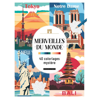 Merveilles du monde 40 Coloriages Mystère - Dessain et Tolra - Rougier et Plé