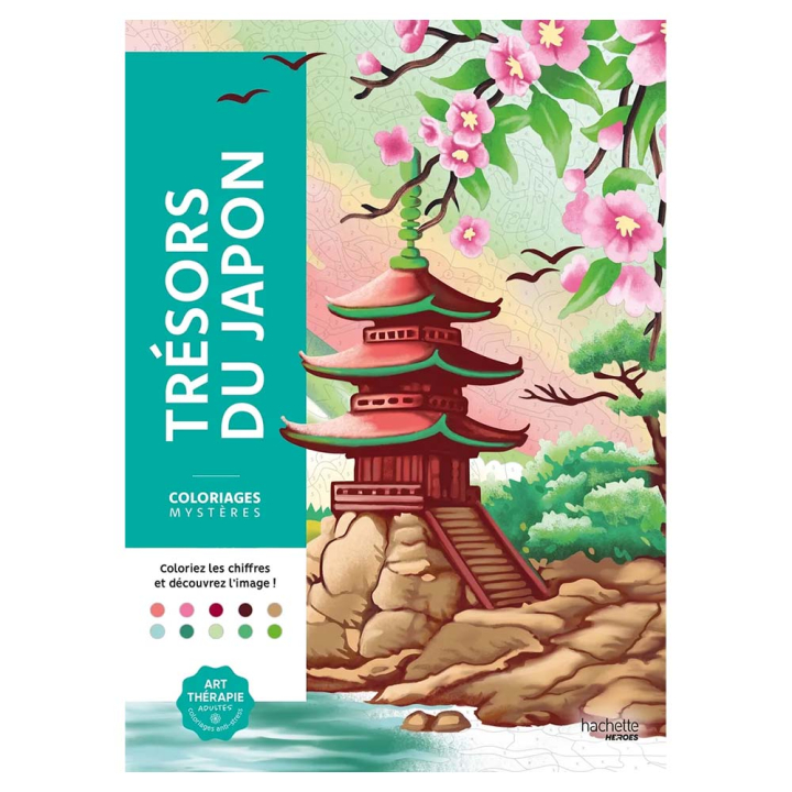 Coloriages mystères Trésors du Japon - Hachette - Rougier et Plé