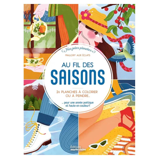 Au fil des saisons 25 planches à colorier ou à peindre - Marie-Claire - Rougier et Plé