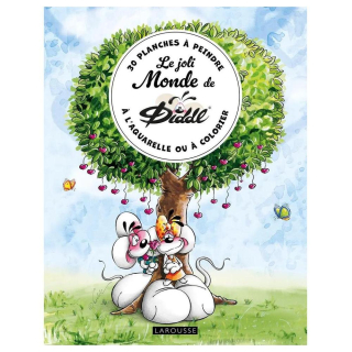 Le joli monde de Diddl 30 planches à peindre à l'aquarelle ou à colorier - Larousse - Rougier et Plé
