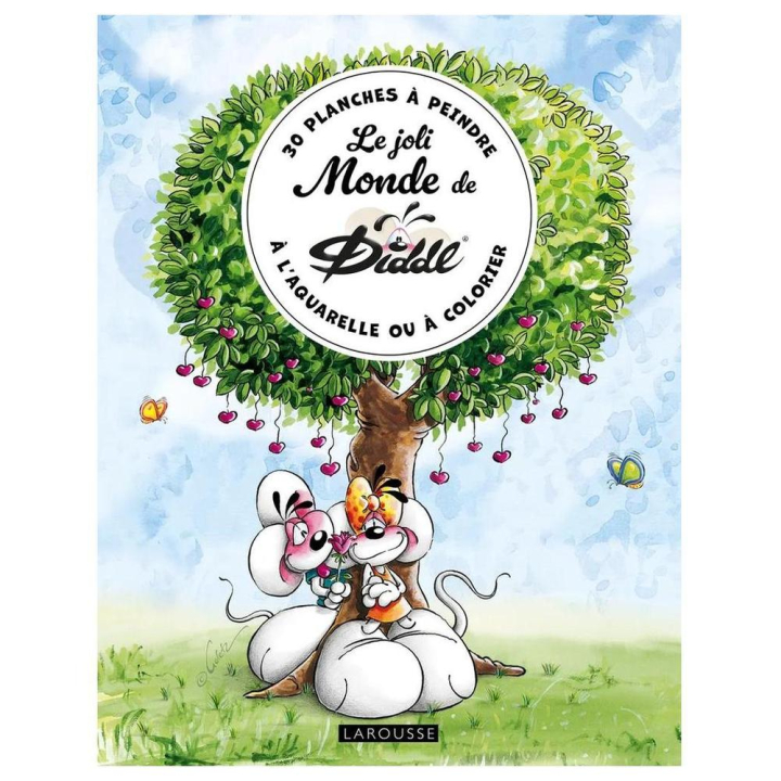 Le joli monde de Diddl 30 planches à peindre à l'aquarelle ou à colorier - Larousse - Rougier et Plé