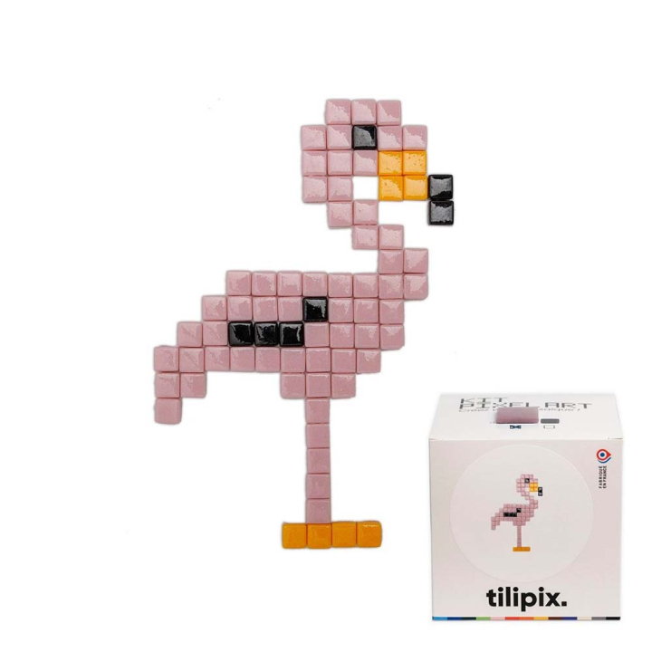 Kit DIY Pixel Art Flamant rose mini -Tilipix - Rougier et Plé