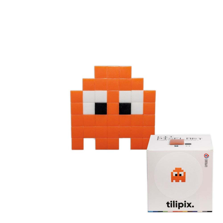 Kit DIY Pixel Art Petit fantôme orange - Tilipix - Rougier et Plé