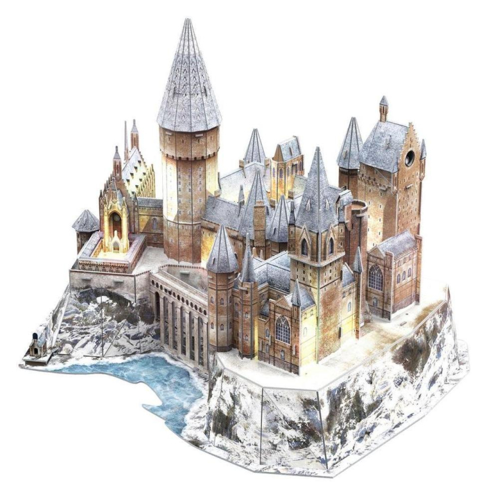 Maquette 3D Harry Potter Château de Poudlard sous la neige à LED - Explora - Rougier et Plé