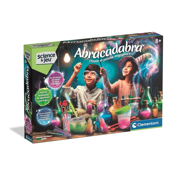 Kit créatif Abracadabra chimie et potions magique - Clementoni - Rougier et Plé