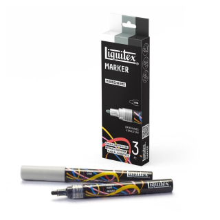 Marqueur acrylique 2 mm Set monochrome 3 pcs - Liquitex - Rougier et Plé