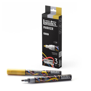 Marqueur acrylique 2 mm Set accent 3 pcs - Liquitex - Rougier et Plé