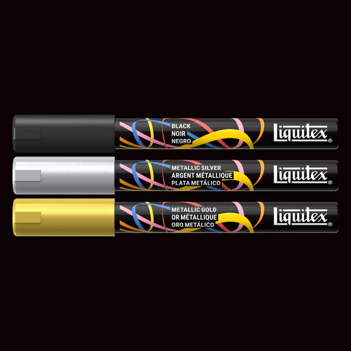 Marqueur acrylique 2 mm Set accent 3 pcs - Liquitex - Rougier et Plé