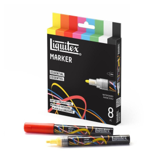 Marqueur acrylique 2 mm Set essentiel 8 pcs - Liquitex - Rougier et Plé