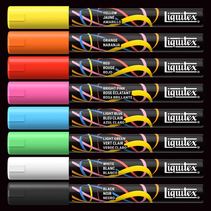 Marqueur acrylique 2 mm Set essentiel 8 pcs - Liquitex - Rougier et Plé