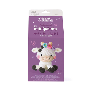 Kit minigurumi vache - Graine Créative - Rougier et Plé