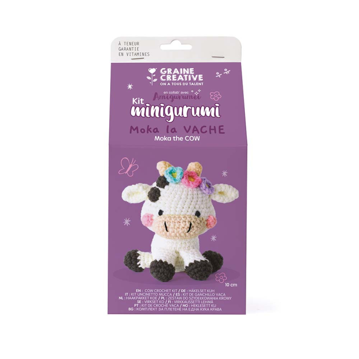 Kit minigurumi vache - Graine Créative - Rougier et Plé