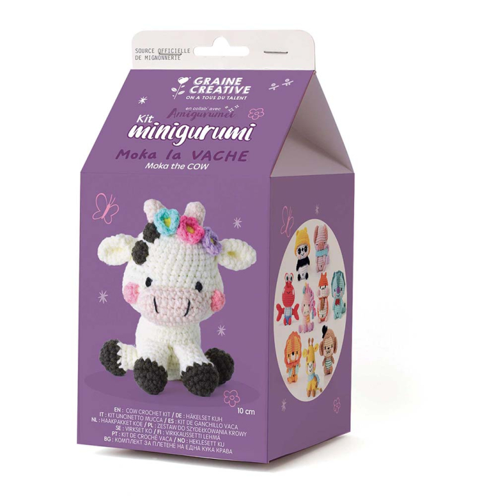 Kit minigurumi vache - Graine Créative - Rougier et Plé