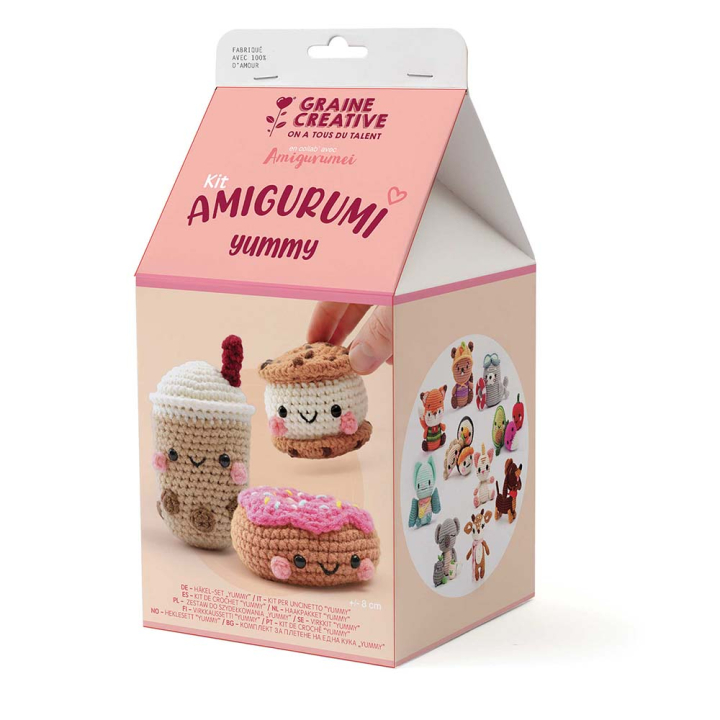 Kit amigurumi mes gourmandises - Graine Créative - Rougier et Plé