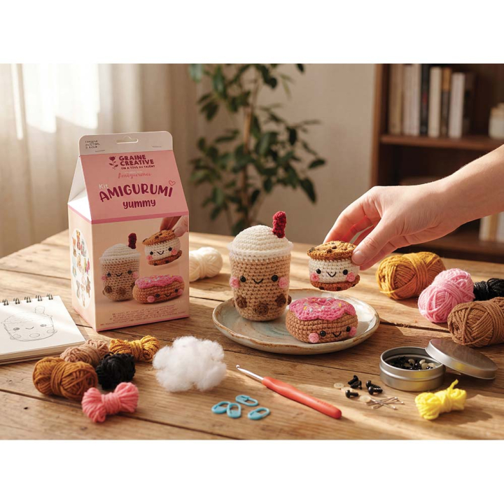 Kit amigurumi mes gourmandises - Graine Créative - Rougier et Plé