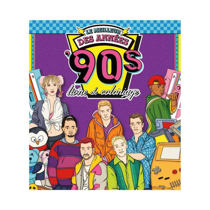Livre de coloriage Le meilleur des années '90s - Good Mood Dealer - Rougier et Plé