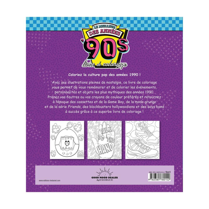 Livre de coloriage Le meilleur des années '90s - Good Mood Dealer - Rougier et Plé