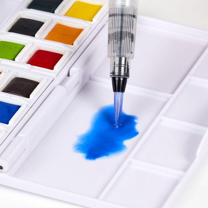 Encre aquarellable Inktense 12 demi-godets - Derwent - Rougier et Plé