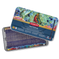 Crayon d'encre aquarellable Inktense Boîte métal 36 pcs - Derwent - Rougier et Plé