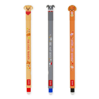 Stylo gel effacable Fur-ever Friends 3 pcs - Legami - Rougier et Plé