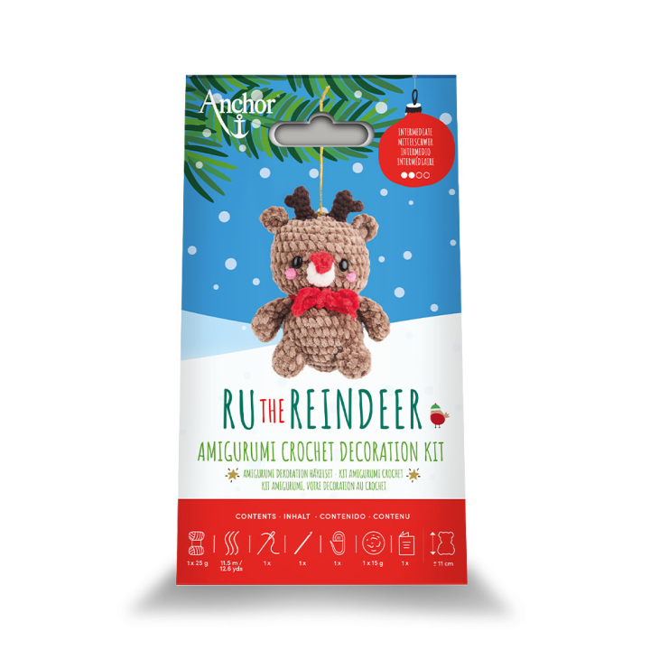 Kit crochet Amigurumi Ru le renne - DMC - Rougier et Plé