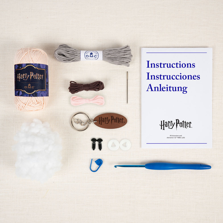 Kit crochet Amigurumi Porte clé Dobbie - DMC - Rougier et Plé