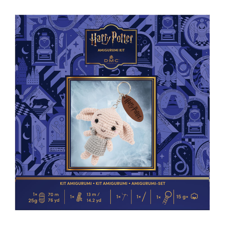 Kit crochet Amigurumi Porte clé Dobbie - DMC - Rougier et Plé