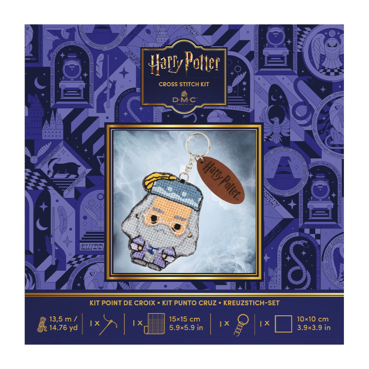 Kit point de croix Porte clé Dumbledore - DMC - Rougier et Plé