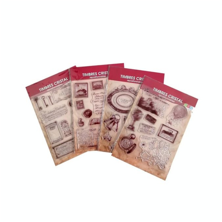 Tampons Transparents Vintage 44 pcs - Graine Créative - Rougier et Plé