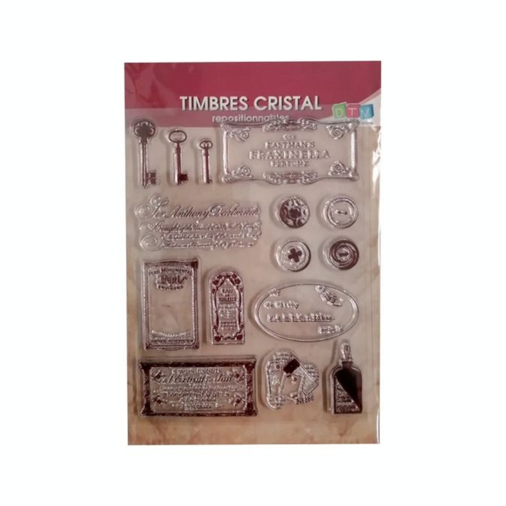 Tampons Transparents Vintage 44 pcs - Graine Créative - Rougier et Plé