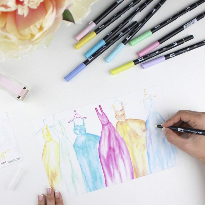 Feutre double pointe ABT Dual Brush Pen - Tombow - Rougier et Plé