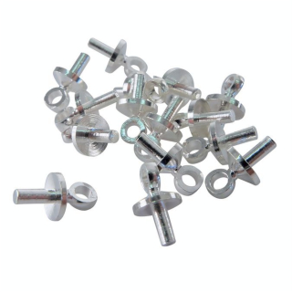 Mini crochet argent 7 mm - 16 pièces - Graine Créative - Rougier et Plé